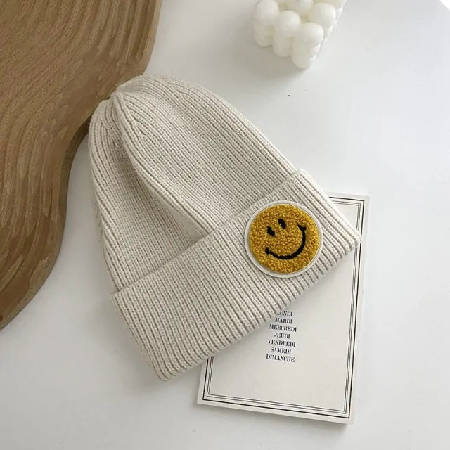 Smiley Face Warm Knitted beanie