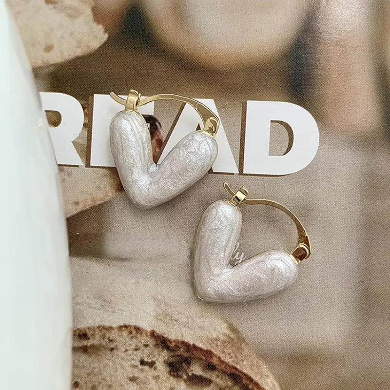 Shiny Heart Earrings