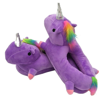 Unicorn Plush Slippers