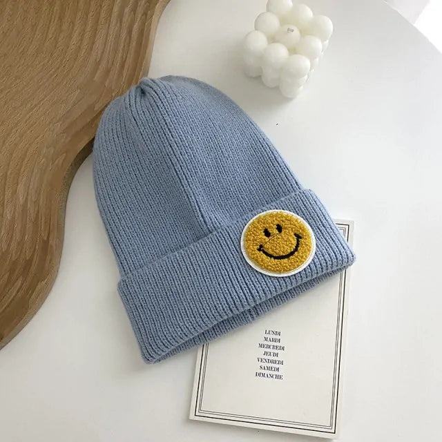 Smiley Face Warm Knitted beanie