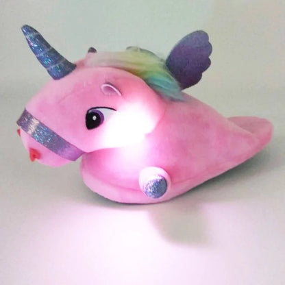 Unicorn Plush Slippers