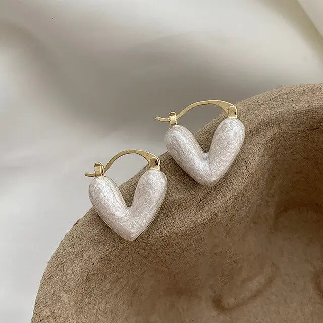 Shiny Heart Earrings