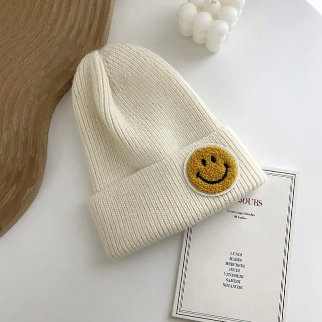 Smiley Face Warm Knitted beanie