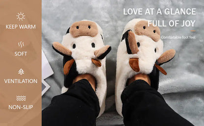 Cartoon Cow slippers