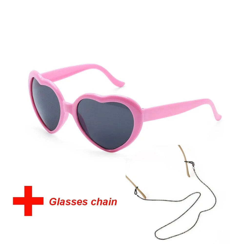 Love Heart Shaped Effects Glasses