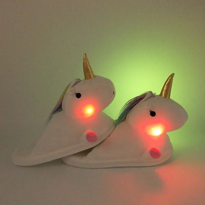 Unicorn Plush Slippers