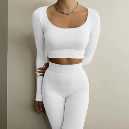 Crop Top Leggings Set