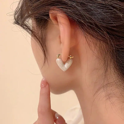 Shiny Heart Earrings