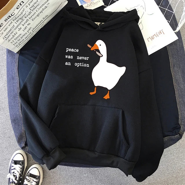 Cartoon duck hoodie